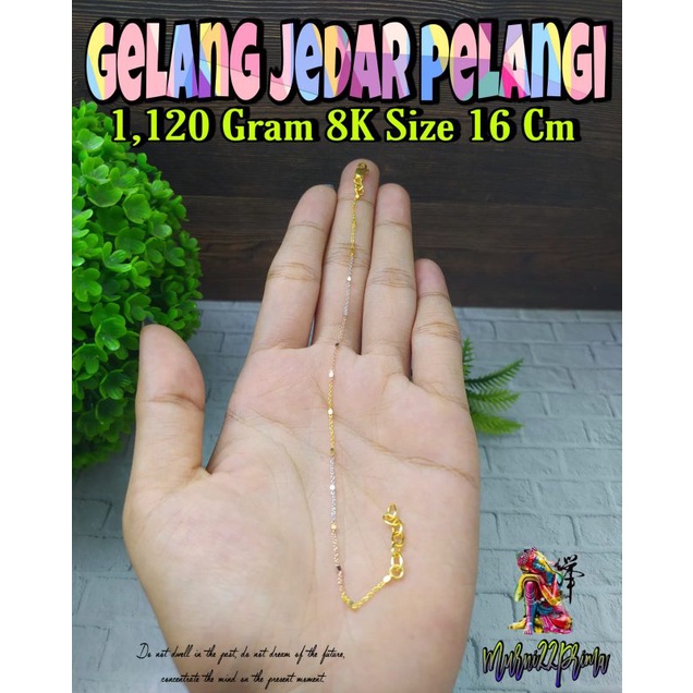 GELANG JEDAR PELANGI EMAS ASLI