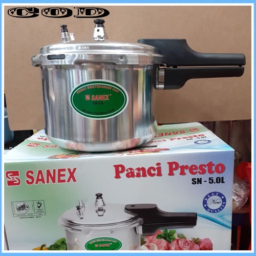 Sanex SN-5 Panci Presto 5 Liter / Panci Presto Sanex SN 5.0 L Kapasitas 5 liter AWET PRAKTIS Berkualitas