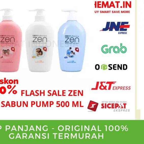 SALE!!ZEN BODYWASH 500 ML SABUN CAIR ZEN BOTOL PUMP 500ML BANYAK VARIAN|RA3