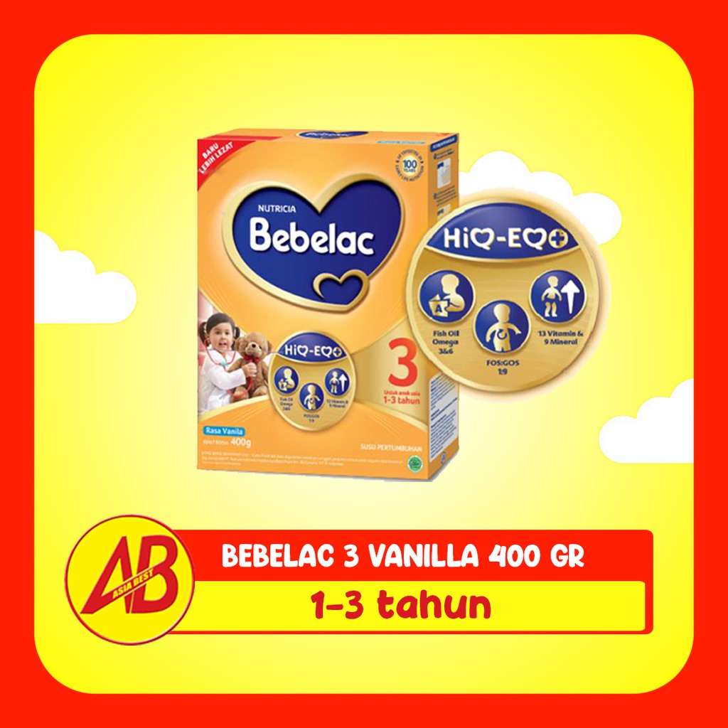 BEBELAC 3 VANILLA 400 GR / Susu Pertumbuhan Anak bubuk