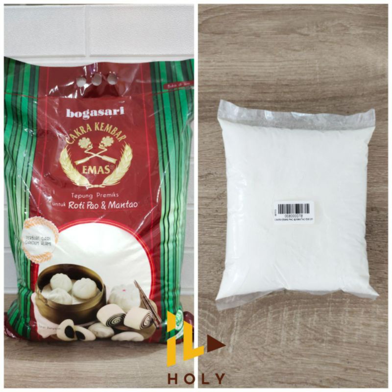 

Tepung Cakra Kembar Emas Pao Mantao (1kg) Repack / Tepung Untuk Pao