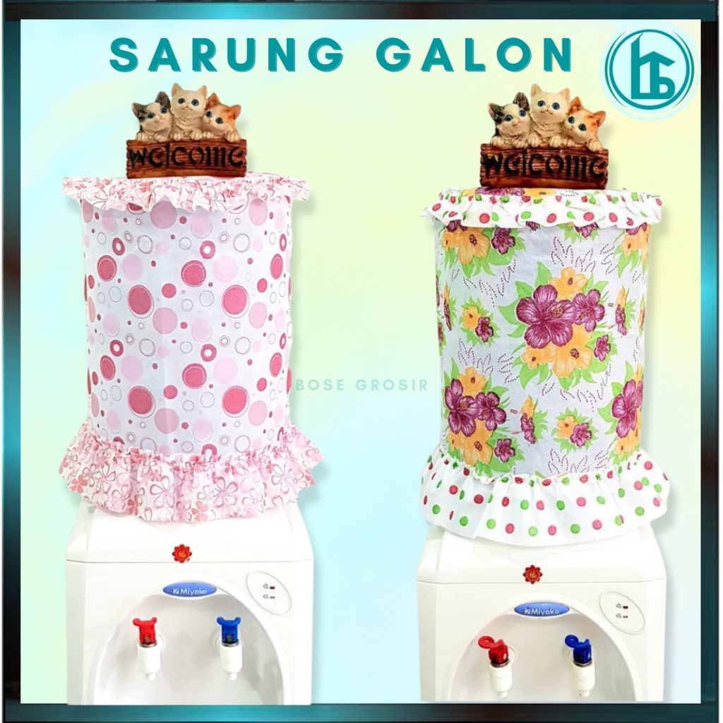 Sarung Galon Dispenser Cover Penutup Galon Air Minum Bando Tutup Galon Murah Unik Anti Debu