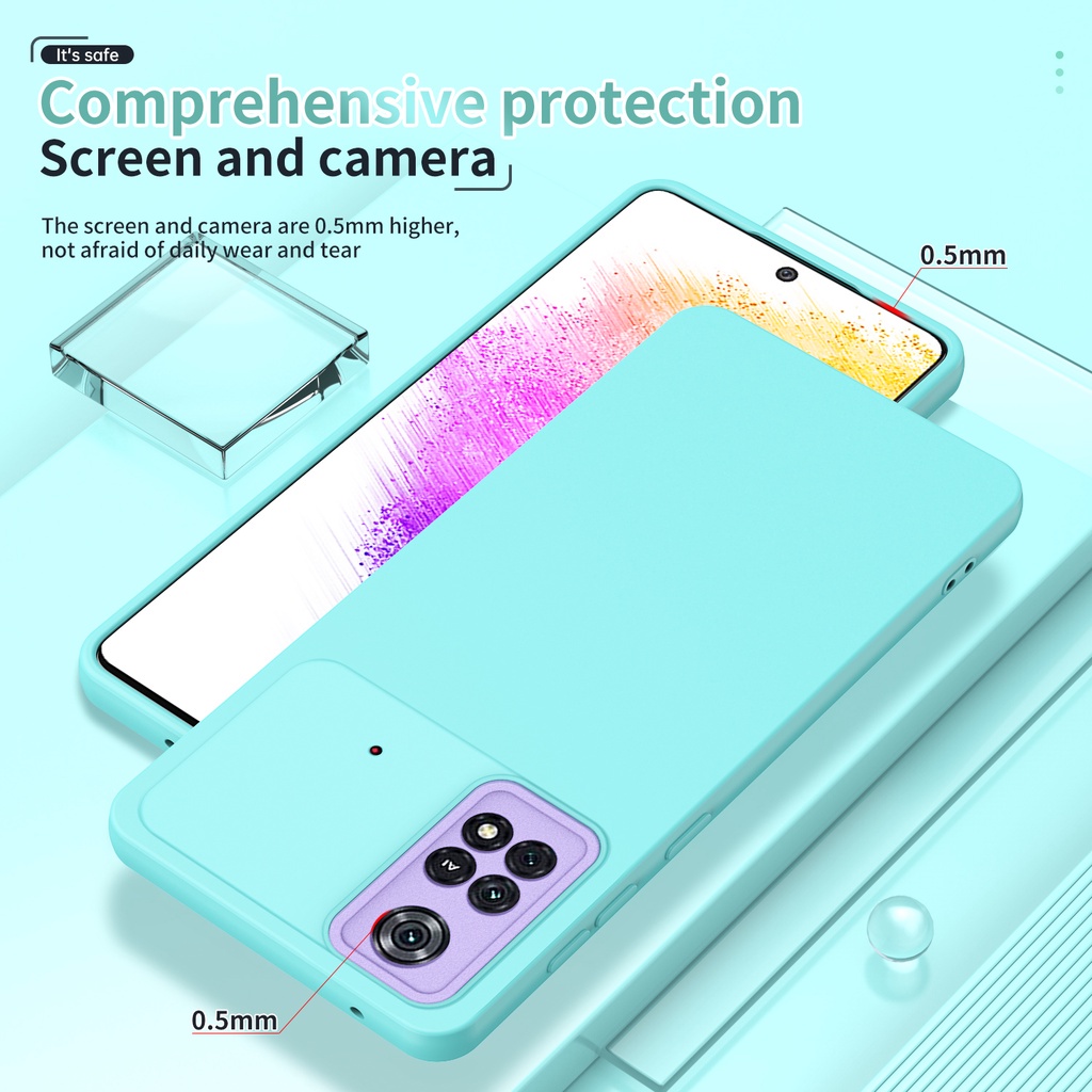 Soft Case Poco M4 Pro 4G Poco X3 NFC Poco X3 Pro Redmi 10 4G Hawk eye Eagle Eye Protection Frame Camera Series Case Silicone Candy Macaron