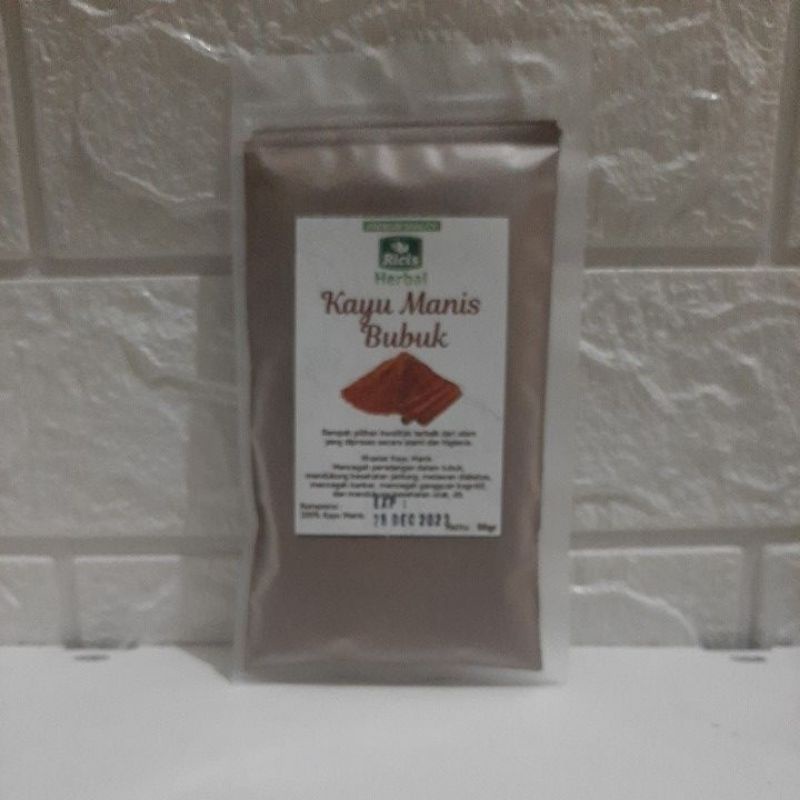 bubuk kayu manis kayu manis bubuk herbal kayu manis asli kayu manis herbal netto 50 gram