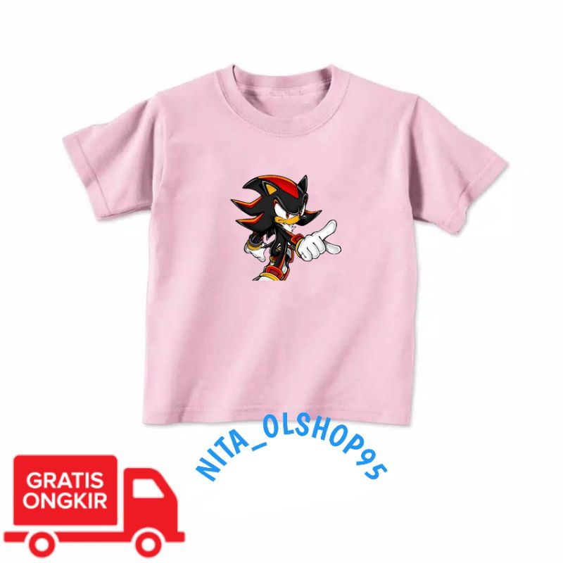 baju anak karakter , baju Sonic , baju anak laki laki , baju anak perempuan