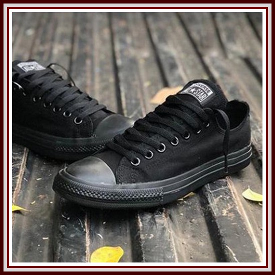 Sepatu  Hitam Putih Pria Wanita Original Premium Ori Black White Old Skool Keren Kekinian Murah Terb