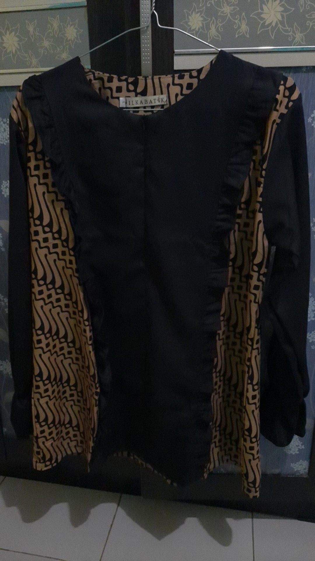 Atasan Batik Wanita Illona Black Busui 9173