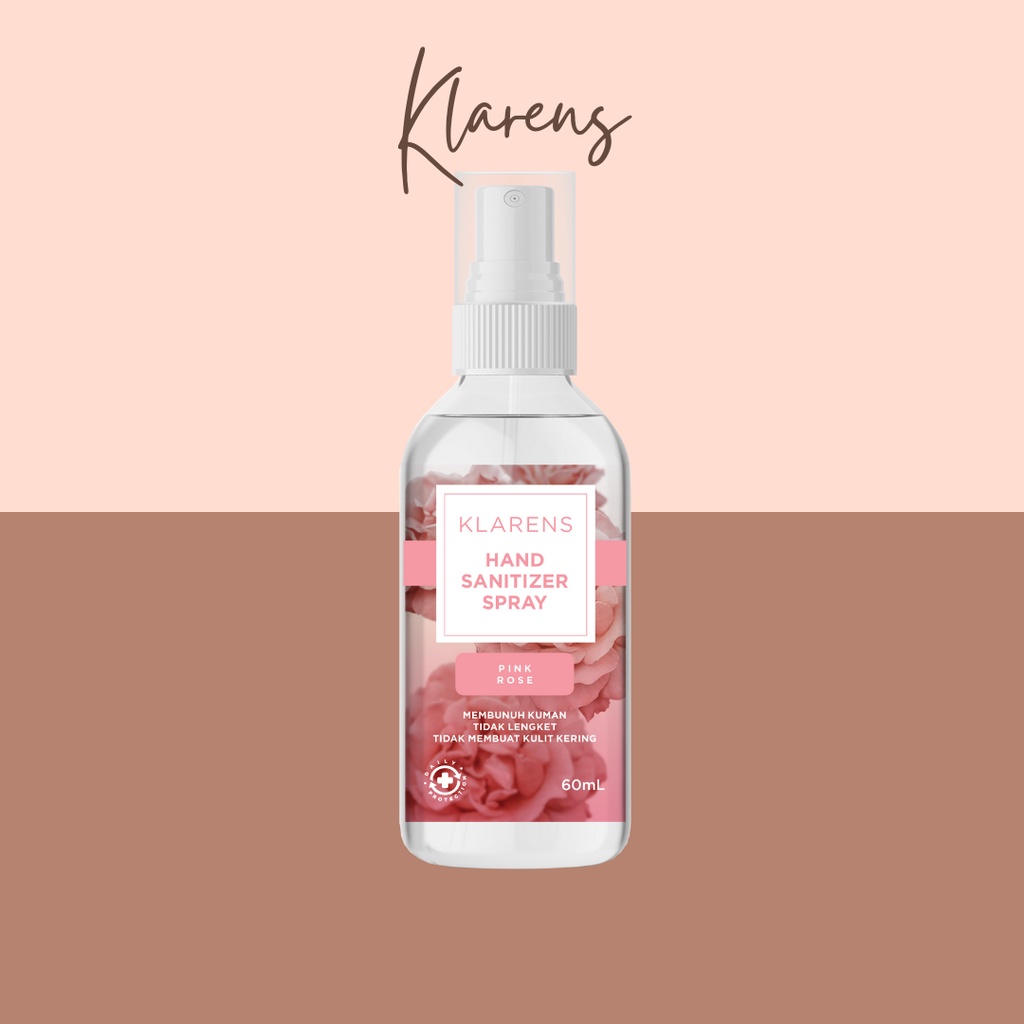 Klarens Hand Sanitizer Spray Pink Rose