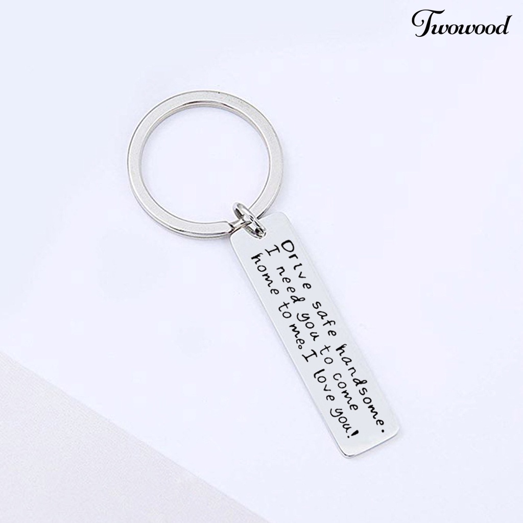 Gantungan Kunci Bahan Stainless Steel Anti Karat Tahan Lama Untuk Hadiah Ulang Tahun