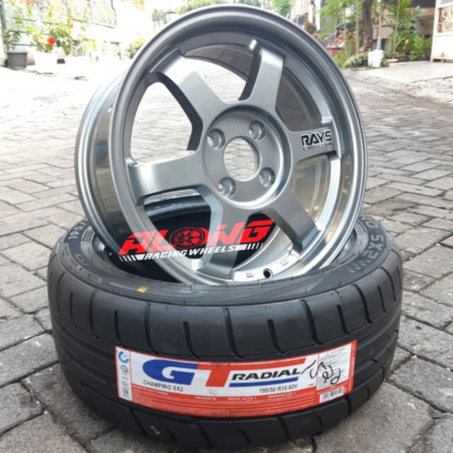 VELG Repl. RAYS TE37 SAGA R15 Grey