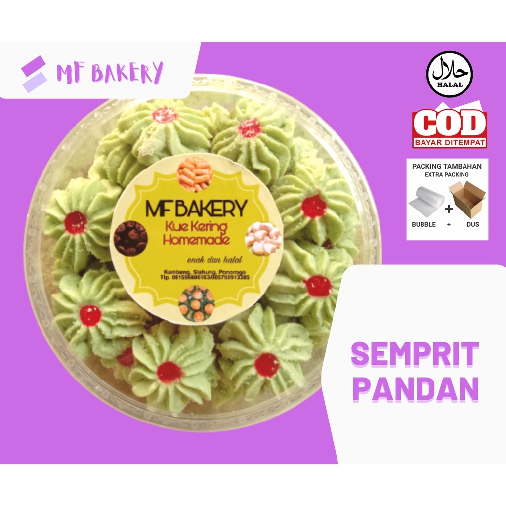 

Kue semprit pandan strawberry homemade edisi ramadhan & lebaran