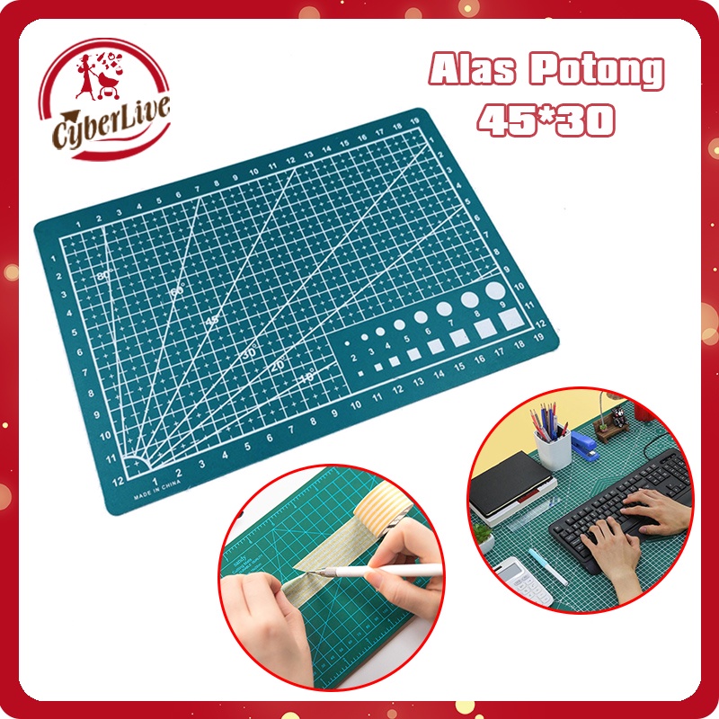 

Cutting Mat Mate A3 Double Side Cutting Pad Board Alas Potong Kertas Bahan Tebal Warna Hijau
