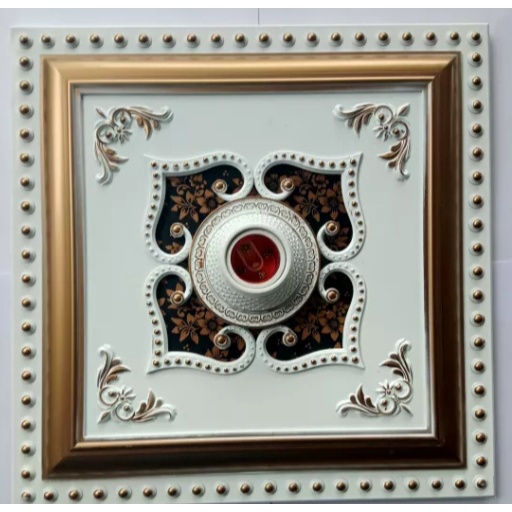ornamen lampu plafon artistik 30 cm x 30 cm /ornamen plafon pvc,grc,gypsum/ornamen lampu hias