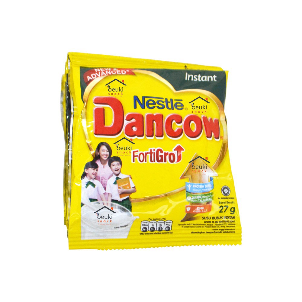 Dancow Fortigro Susu Bubuk Instant Sachet 5 X 27G