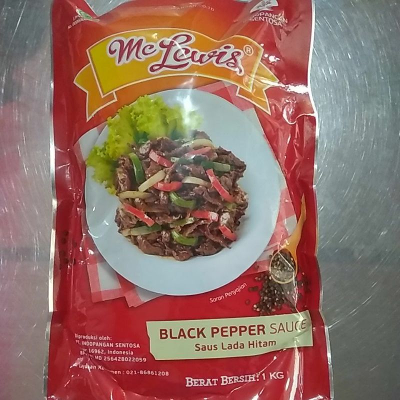 

Mc Lewis Black Pepper Sauce murah, enak, packing ori 1kg