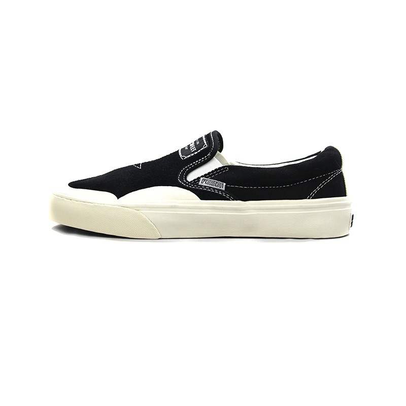 SEPATU CASUAL CANVAS POISON STREET APOCALYPSE SLIP ON CLASSIC BLACK WHITE