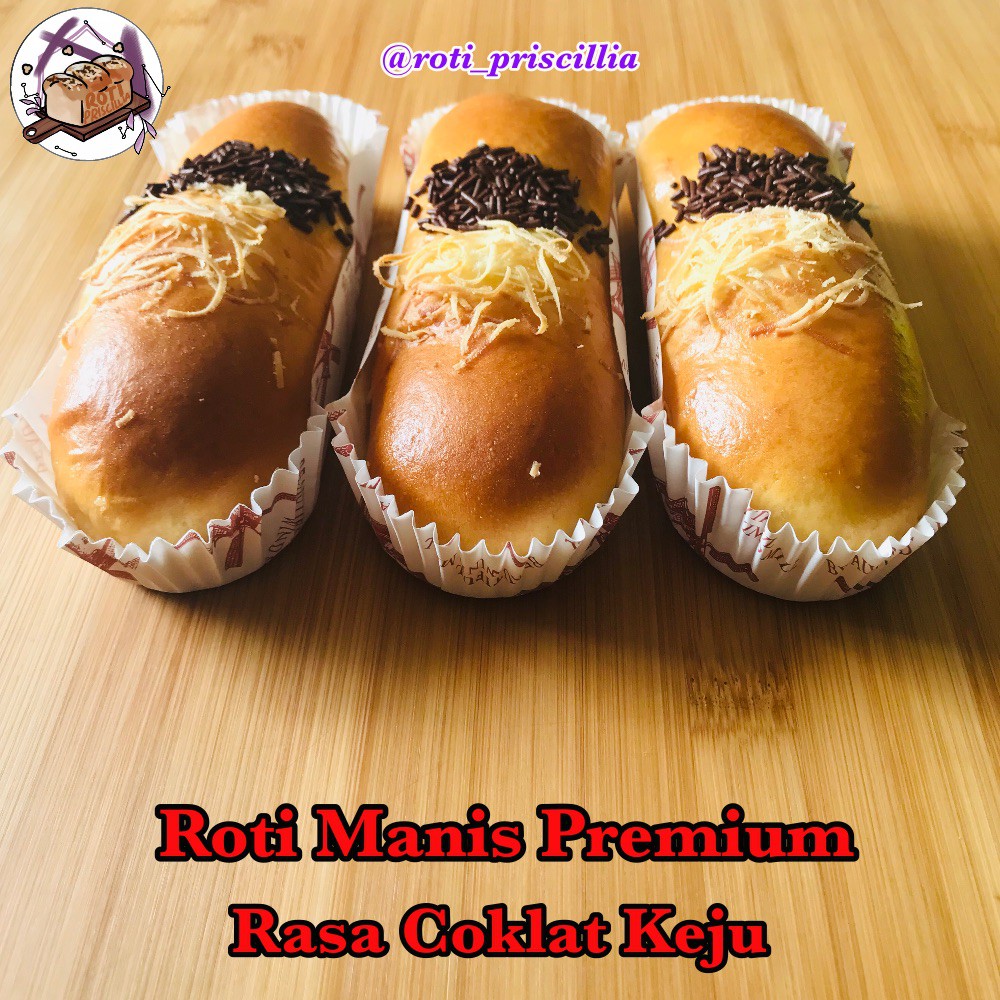 

Roti Manis Premium Rasa Coklat Keju