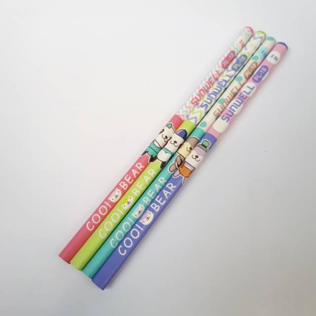

Pensil tulis 2B motif hewan / abstrack lucu