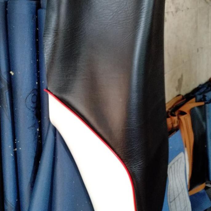 SALE Kulit jok motor yamaha mio sporty variasi - Putih TERLARIS