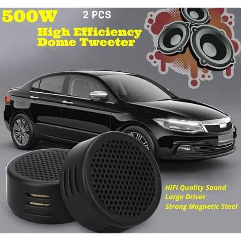 Tiaoping Speaker Mini Dome Tweeter Mobil HiFi 500W 2 PCS - TP-005A-Hitam