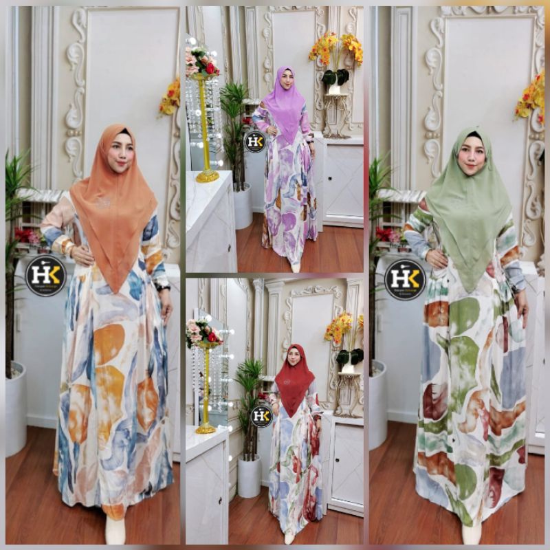 Gamis Syari set || Home Dress Harapan Keluarga By Dermawan_adm10
