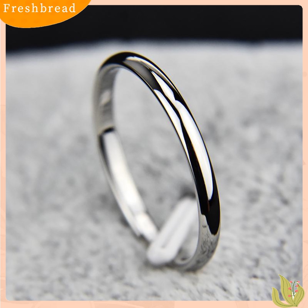 [TERLARIS]Couple Ring Versatile Delicate Titanium Steel Geometric Finger Ring for Banquet Party Anniversary Engagement