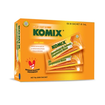KOMIX SACHET BATUK KERING JAHE PEPPERMINT JERUK NIPIS