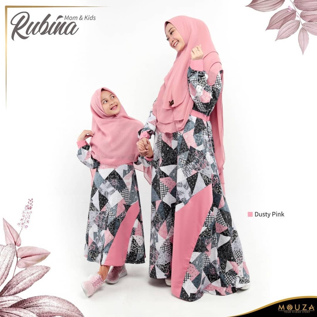 [Hizfa] Mouza Gamis Couple Ibu Anak Rubina Dress