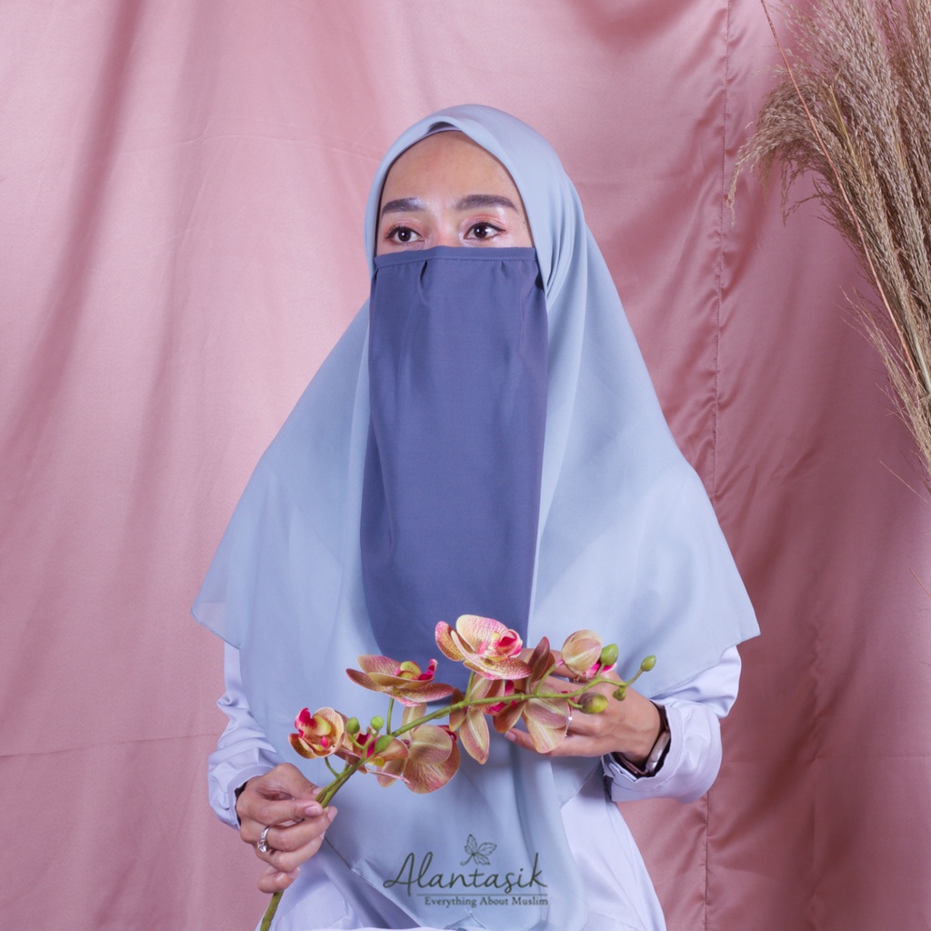 Alantasik - cadar wolfis premium original niqob ukuran M /  CADAR TALI/NIQAB TALI /NIKAB WOLFIS R.4