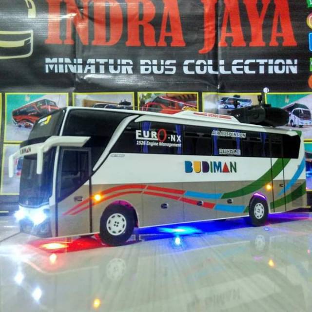 Miniatur bus Budiman shd Remote Control