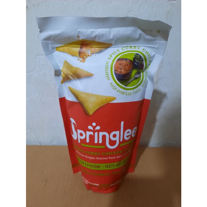 

TERLARIS Springlee Premium - Samosa - 100gr Varian Rasa - kari ayam pedas