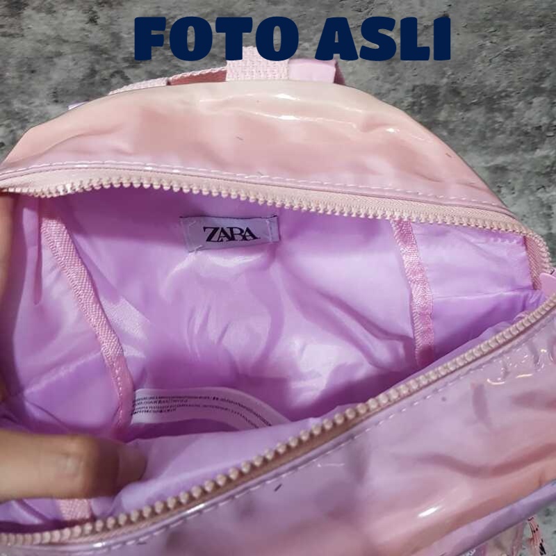 Tas Ransel Anak Import - 33195 - Z4ra Kids Vinyl Backpack Fashion Termurah