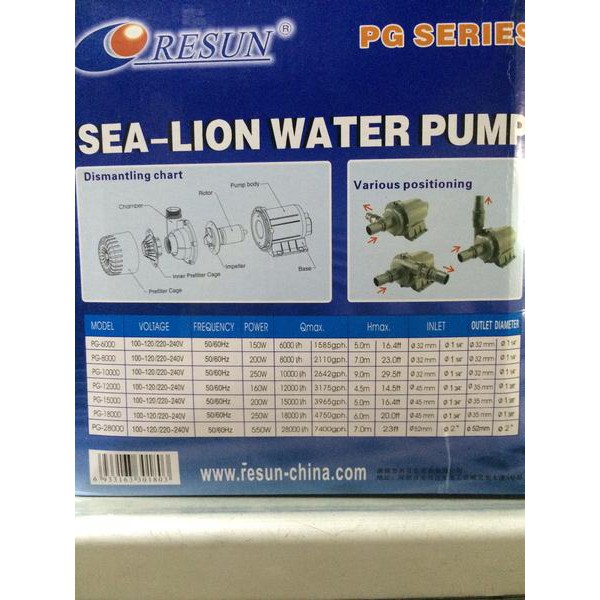 Sea Lion Water Pump Pg 15000