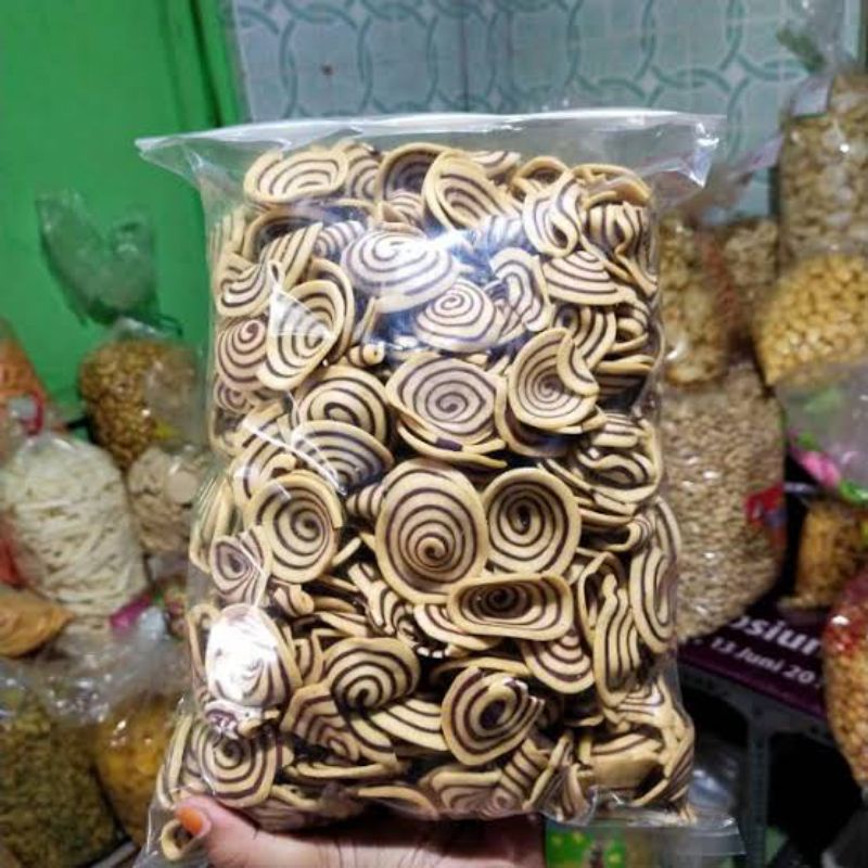 

250 gram snack kuping gajah mini putih kiloan murah