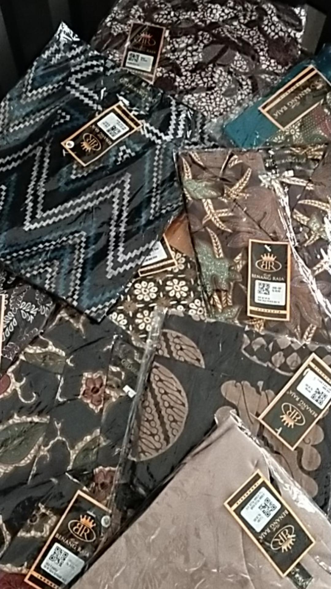 Benang Raja Hem Batik Pria Lengan Pendek Ukuran Jumbo 2xl 3xl 4xl 5xl