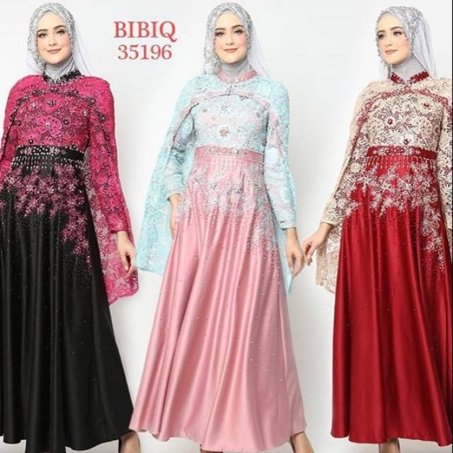 Baju Gamis Maxi Dress Gaun Pesta Bibiq 35196