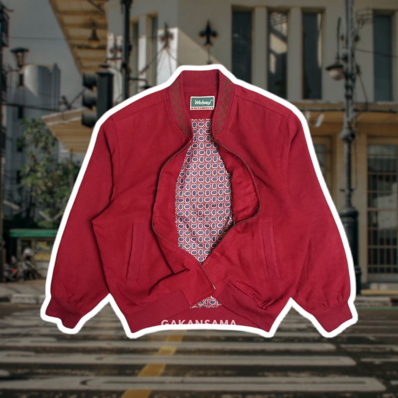 Jaket Bomber Vintage Wolsey since 1755 Authentic