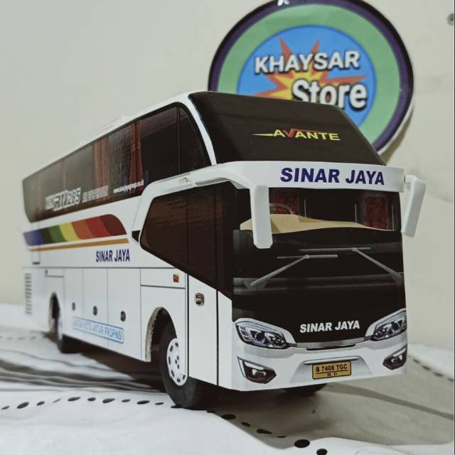 Miniatur bus bis sinarj jaya avante