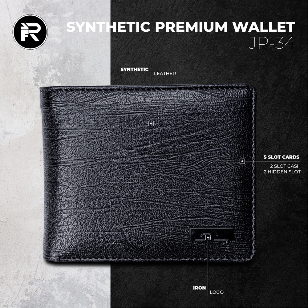 Dompet Pria Original Dompet Pria Branded Bahan Kulit PU JP34 George Series Kado Ultah Anniversary Cowok-6