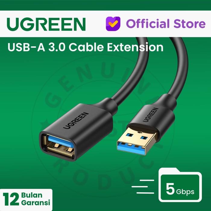 UGREEN Kabel USB 3.0 Extension 0.5m, 1m, 2m, 3m - US129