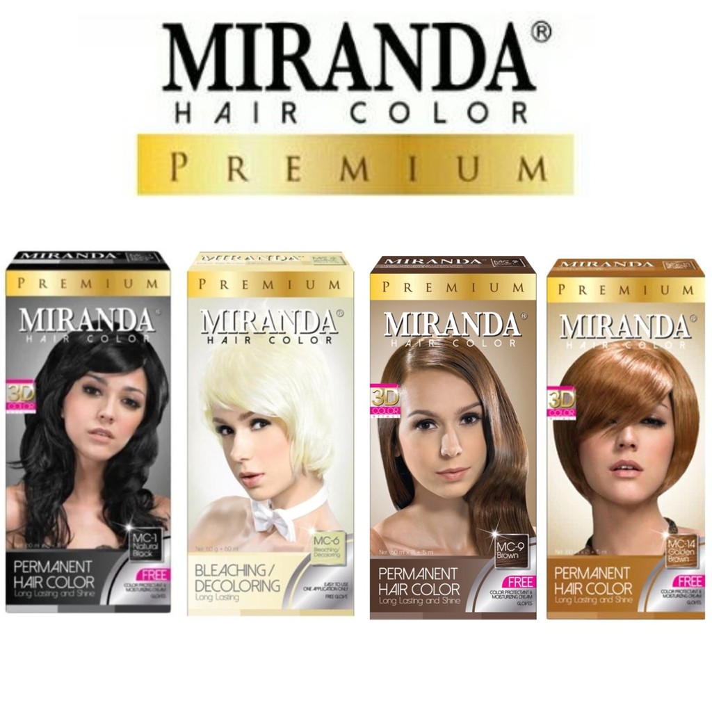 [BESAR] MIRANDA PERMANENT HAIR COLOR 60 ML + 60 ML - SEMIR CAT PEWARNA RAMBUT PERMANEN