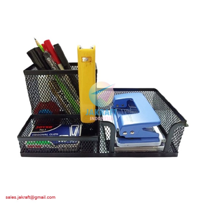 

CODE4S0X- Desk Set JOYKO DS-20 Tempat Alat Tulis Pensil Meja Jaring Besi Lengkap