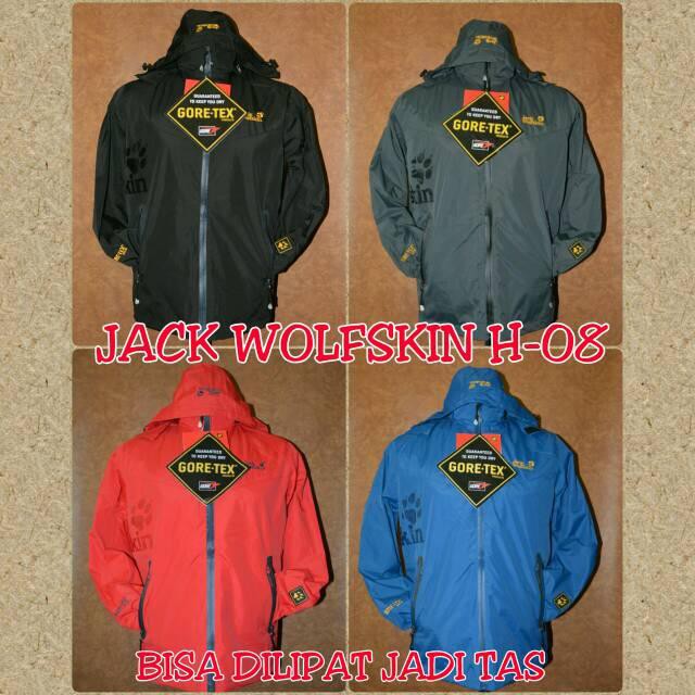 JAKET GUNUNG / JAKET OUTDOOR JACK WOLFSKIN H08 BISA JADI TAS WATERPROOF IMPORT