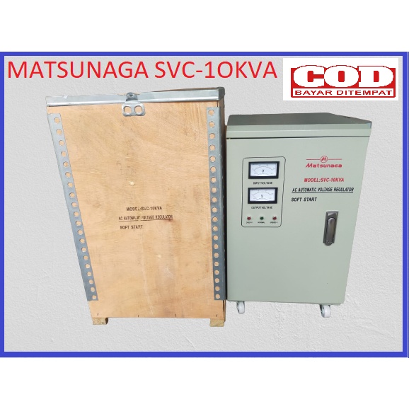 Matsunaga Stavol Stabilizer 10000 Watt 10KVA Penstabil Arus Listrik free paking kayu aman