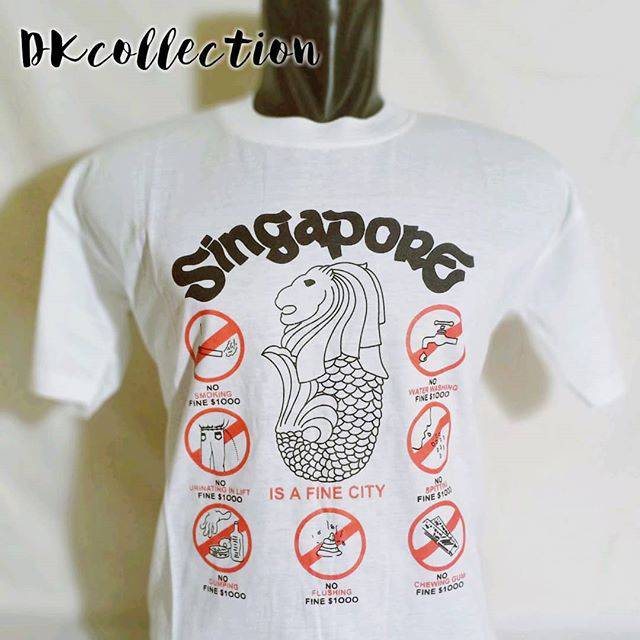 Kaos singapore kaos Singapura baju singapore Souvenir Singapore baju Singapura SOUVENIR singapore