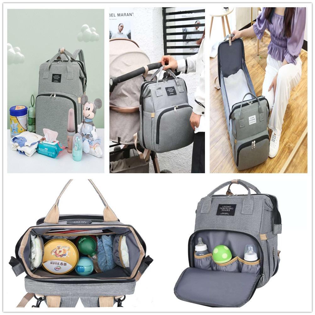 TAS BAYI MULTIFUNGSI  Diaper BAG + Bed Bayi anelo tas diaper bag tas bayi tas diaper bag AneloTas Kasur Bayi Diaper Bag Multifungsi