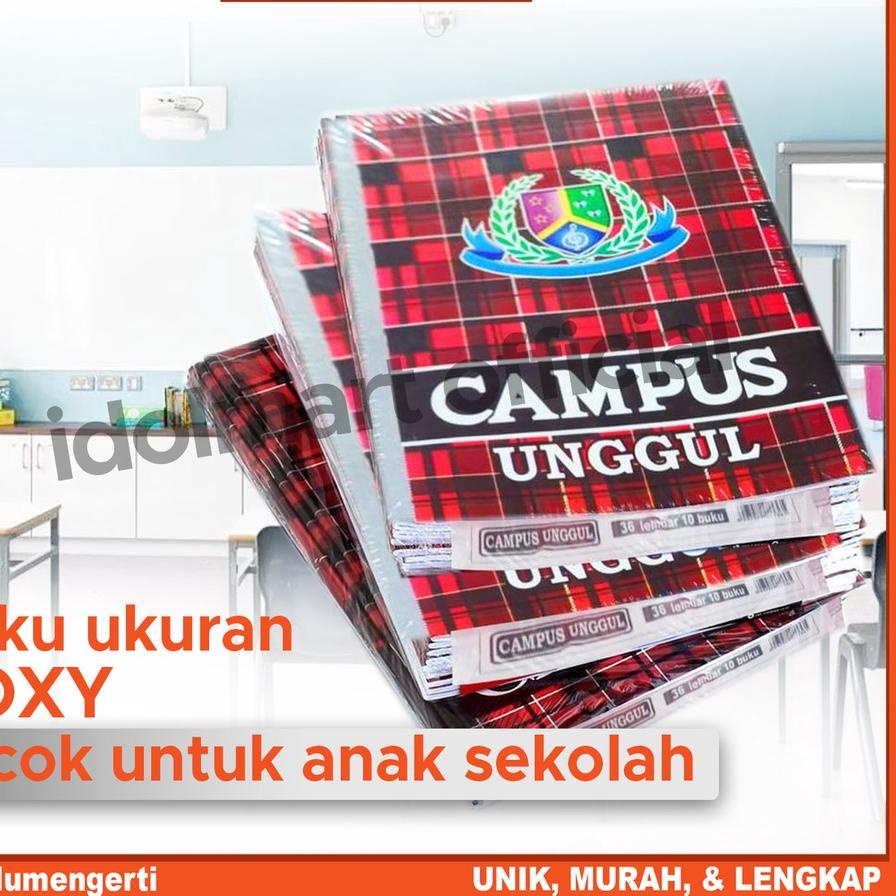 

ジ IDOLMART Buku Tulis Campus Unggul isi 36 Lembar Buku Tulis sekolah Boxy/10 pcs Big Sale