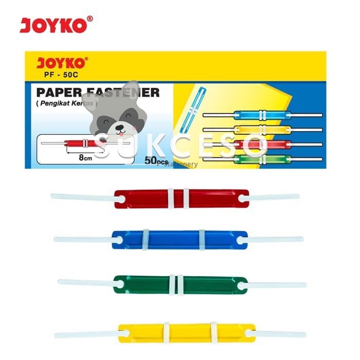 

Joyko Pengikat Kertas Paper Fastener Colour PF 50C Murah