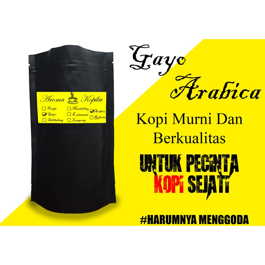 

Kopi aceh gayo arabica premium (bubuk/biji)