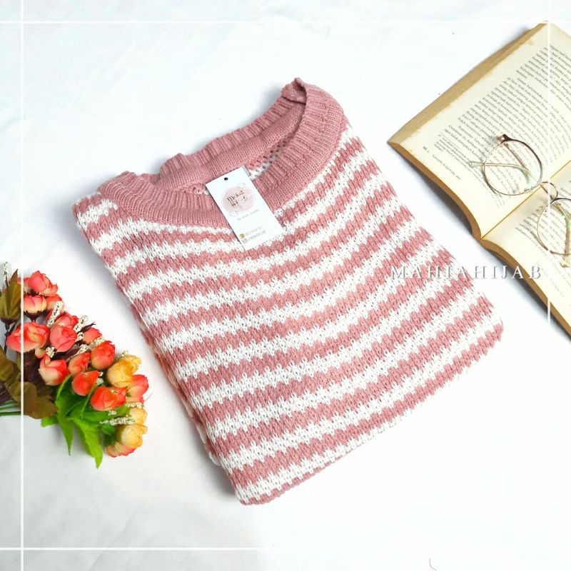 Kumi sweater rajut tebal / Outer knitwear / Sweater oversize ala korea / Sweater wanita murah